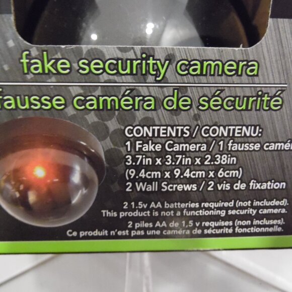 ECircuit Fake Security Surveillance Camera Dome Flashes LED Light - Picture 2 of 10